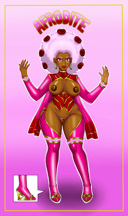 HRK OC: Afrodite Introducing my goddess/superheroine, Afrodite, who fights with the power of passion