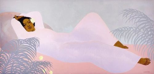 womeninarthistory:Lady Reclining, Pegge Hopper