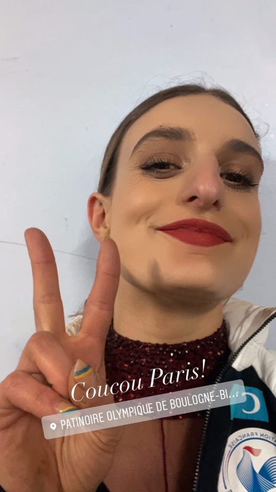 selfie in the Paris show