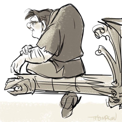 Super Quick Doodle In Honor Of The Very First Film I Ever Worked On. Hunchback Of Notre Dame Was Released