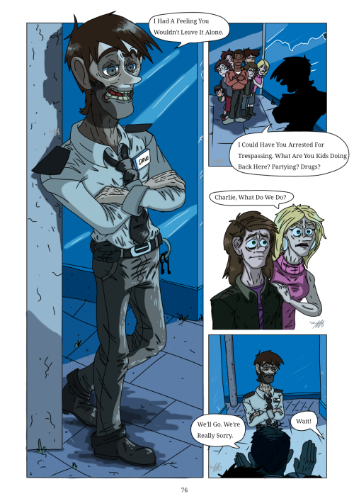 My Digital Comic Redraw Of Page 76 Of The Silver Eyes, Along With Two Other Stages Of Its Process. If