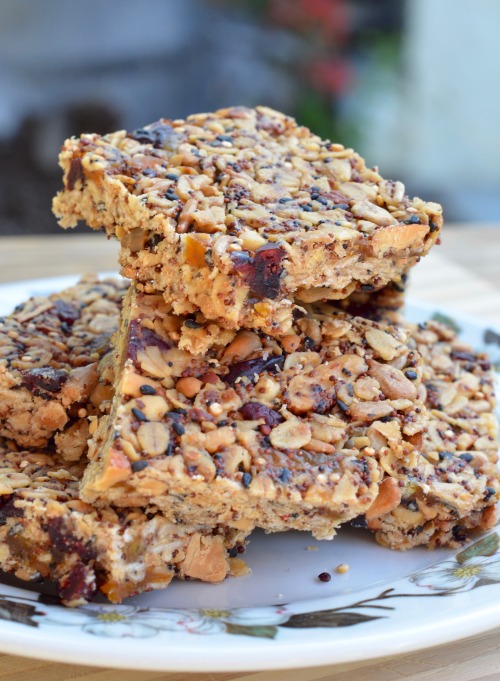 Toasted Quinoa Honey Crunch BarsThis is an amazingly crispy, delectable, healthy treat and successfu