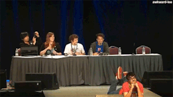 Awkward-Lee:  Ray Being Cute At The Rooster Teeth Pax East Panel. 