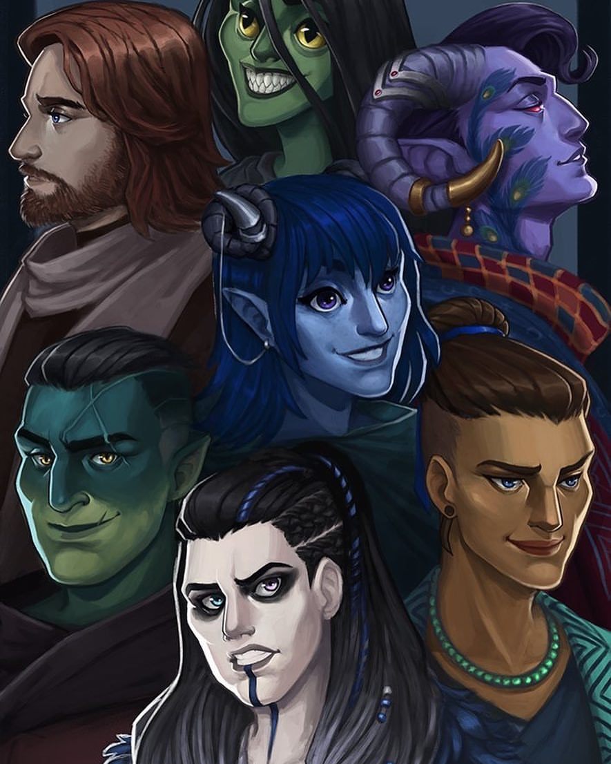 marmarris: I love them so much #criticalrolefanart #criticalrole #fjord #yasha #mollymauk