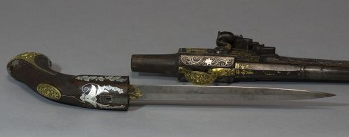 art-of-swords: Pistol Dagger Dated: circa 1850 Culture: British (manufactured for the Orient) The we