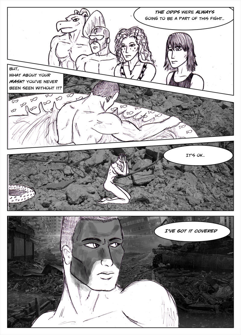 Kate Five vs Symbiote comic Page 213 by cyberkitten01   Captain Evening and the Odds