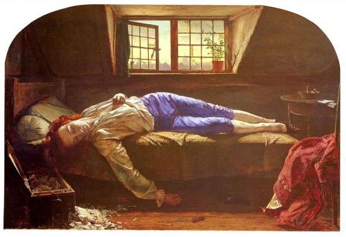 Chatterton Revisited, Zoetica Ebb, London 2020The Death of Chatteron, Henry Wallis, London 1856I vis