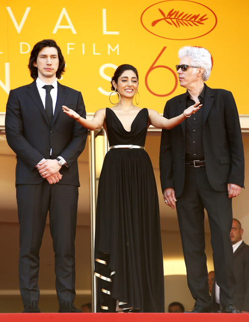 driverdaily:Adam Driver, Golshifteh Farahani, and director Jim Jarmusch attend the ‘Paterson’ premie