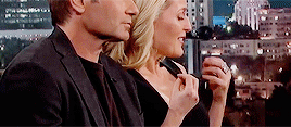 qilliananderson:David Duchovny & Gillian Anderson on Jimmy Kimmel Live!  + details.