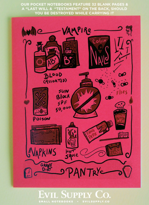 Vampire Pantry notebook ($2.25)Do you need poison or are you good? (Trick question, you always need 