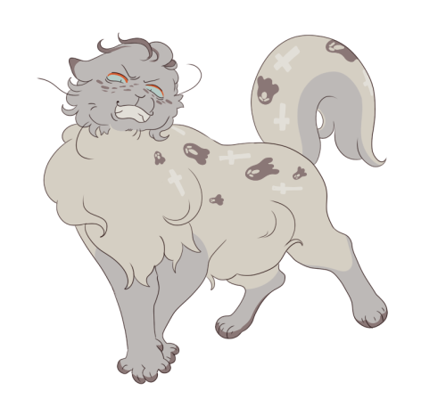 woolfossils:forget it………design notes:- short, stout, sturdy- looks like a shaved little dog- spots t