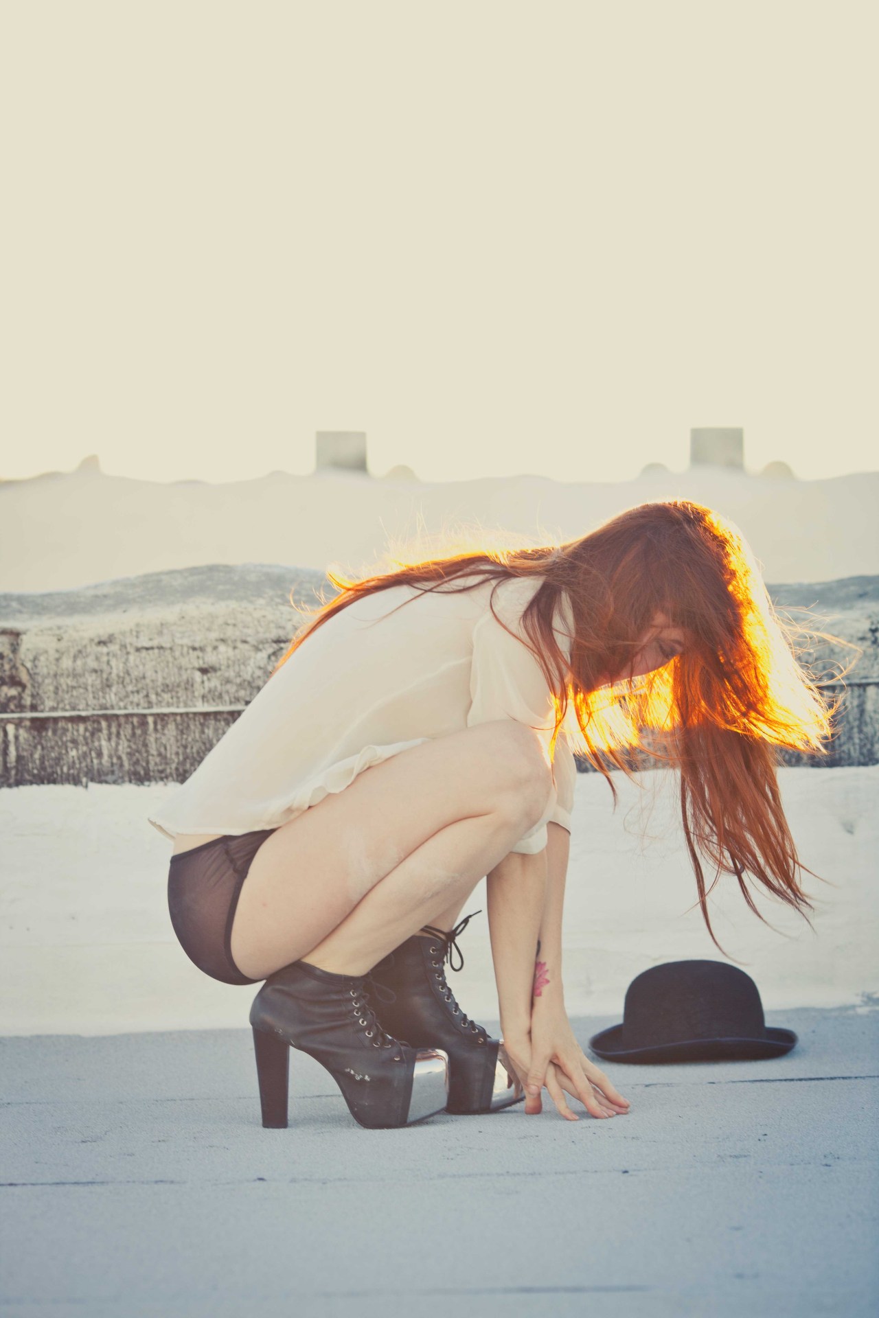 brookeva:burn baby burnBrooke Eva Jesse DeYoung // http://jessedeyoung.tumblr.com/