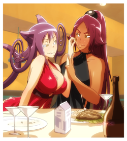 Dekkenminus:blair And Yoruichi By Gairon 