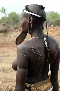 yagazieemezi:  Mursi woman. Omo Valley, Ethiopia