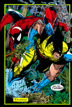 rockofeternity:  Spider-Man & Wolverine