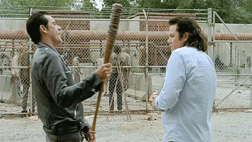 Negan in S07E11, Hostiles and Calamities*I guess it will be a long week*