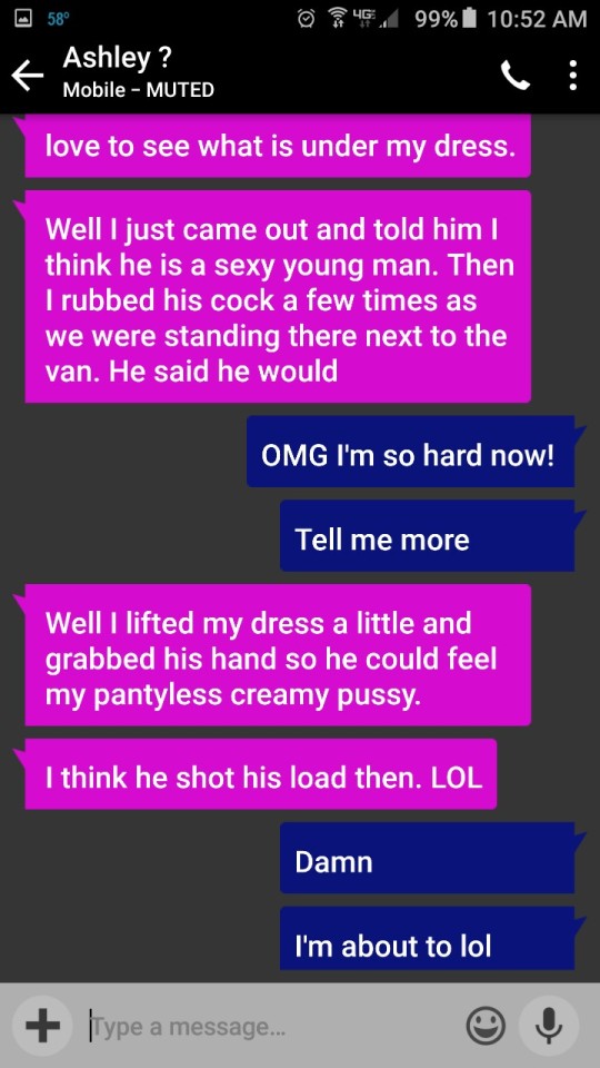 Text Messages Between My Wife And Myself.