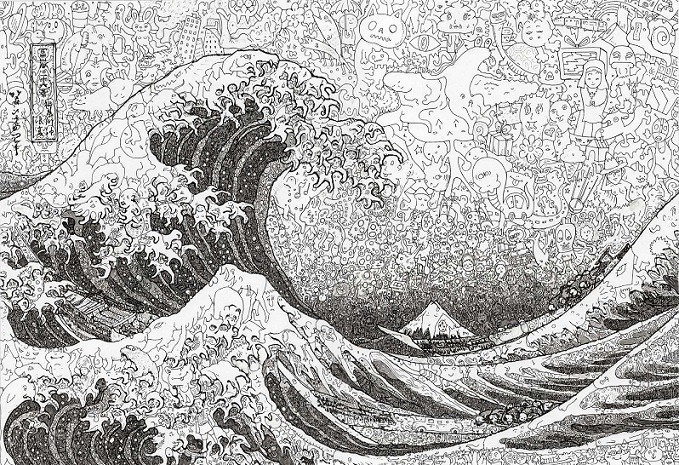 art-and-fury:  The Great Wave off Kanagawa from the series 36 Views of Mt.Fuji - Sagaki