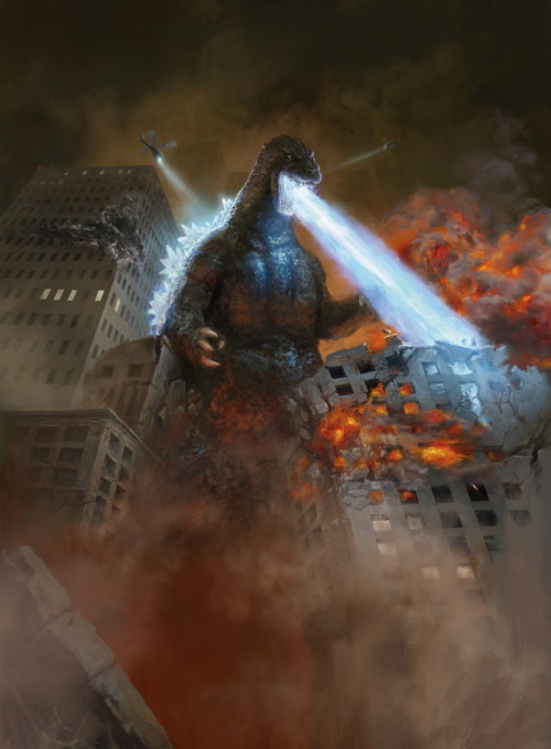 squeer-enix: Magic is doing a crossover with Godzilla and the art is so juicyyyyy !! (source)