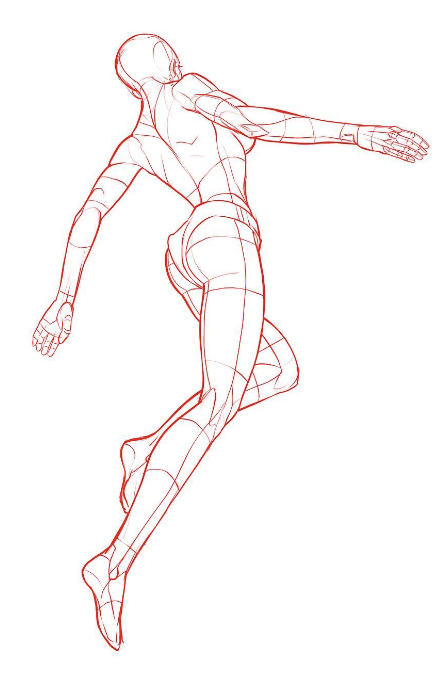 Practicing dynamic poses with foreshortening. I also try to be concious of  my line economy. Tips and critique are highly welcomed. : r/learnart