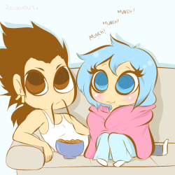 zulidoodles:  [[A typical movie nightThat’s all for now. Good night~]]FB | Patreon