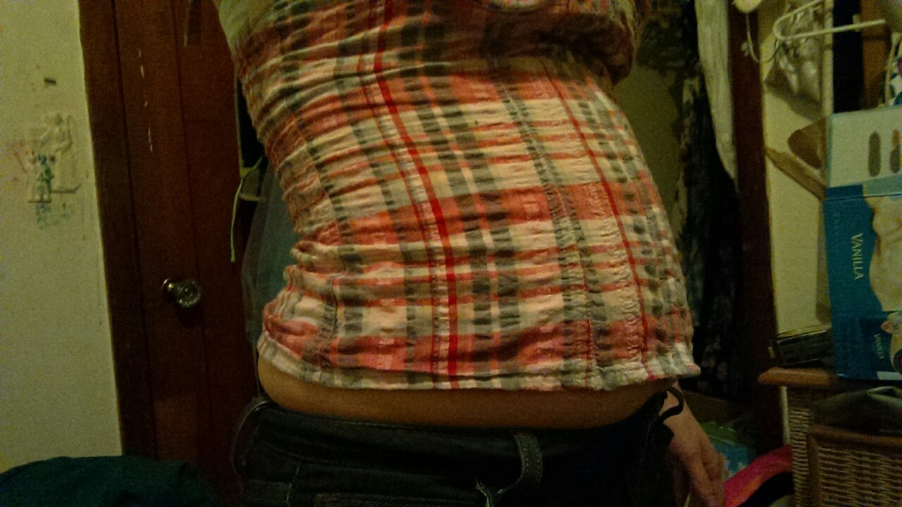 Also, I finally outgrew(or rather, grew into?) a shirt!