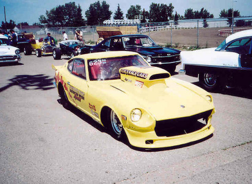 automobileculture:  Datsun 240Z drag car by Sherlock77 (James) on Flickr.