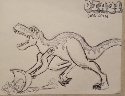 Día 21.- Dinosurio Escabadora