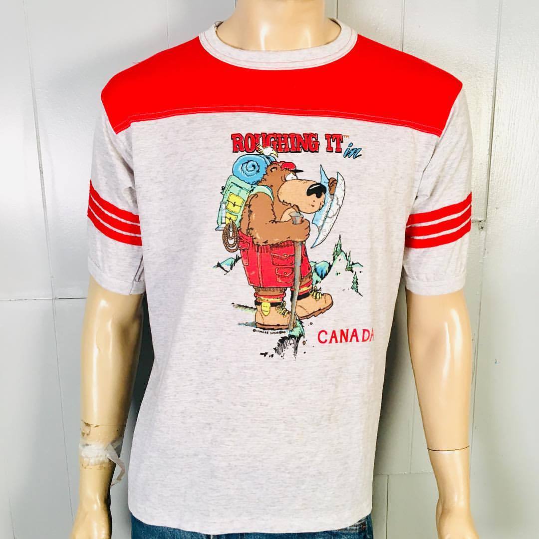 Ebay.com/str/stlvintage64 — Amazing vintage 1990 Canada tee with bright ...