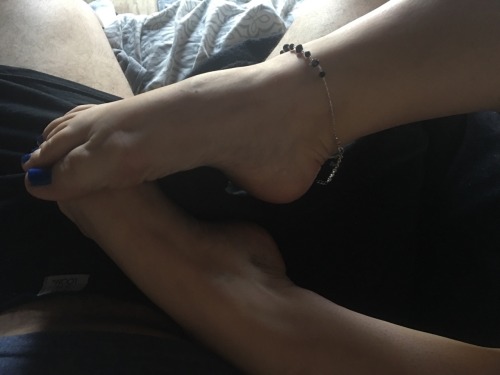 dreamfeetteam:  dreamfeetteam:  Gave a lucky someone a nice tease! 👣  Maybe another footjob is in the mix? What do you think? Private videos for only ŭ?