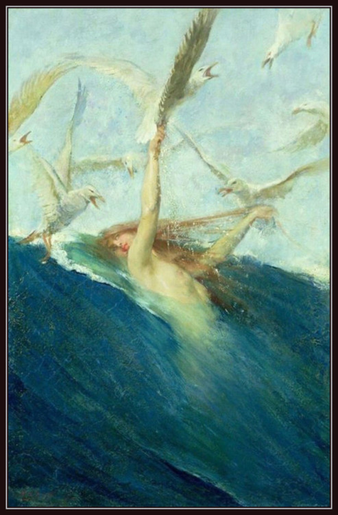 adhemarpo: Giovanni Segantini - La sirène et les mouettes
