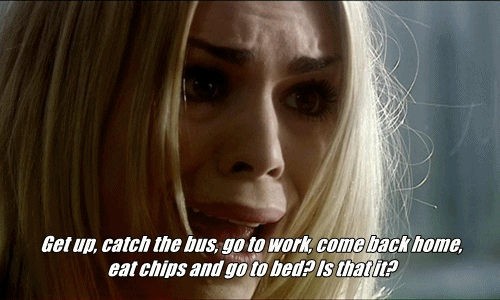 whatisyourlefteyebrowdoingdavid:Celebrating New Who, Day 4 favourite character- Rose Tyler (for many reasons, including her obsession with chips). To summarise: