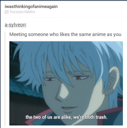 iwasthinkingofanimeagain:Tumblr and anime part 3