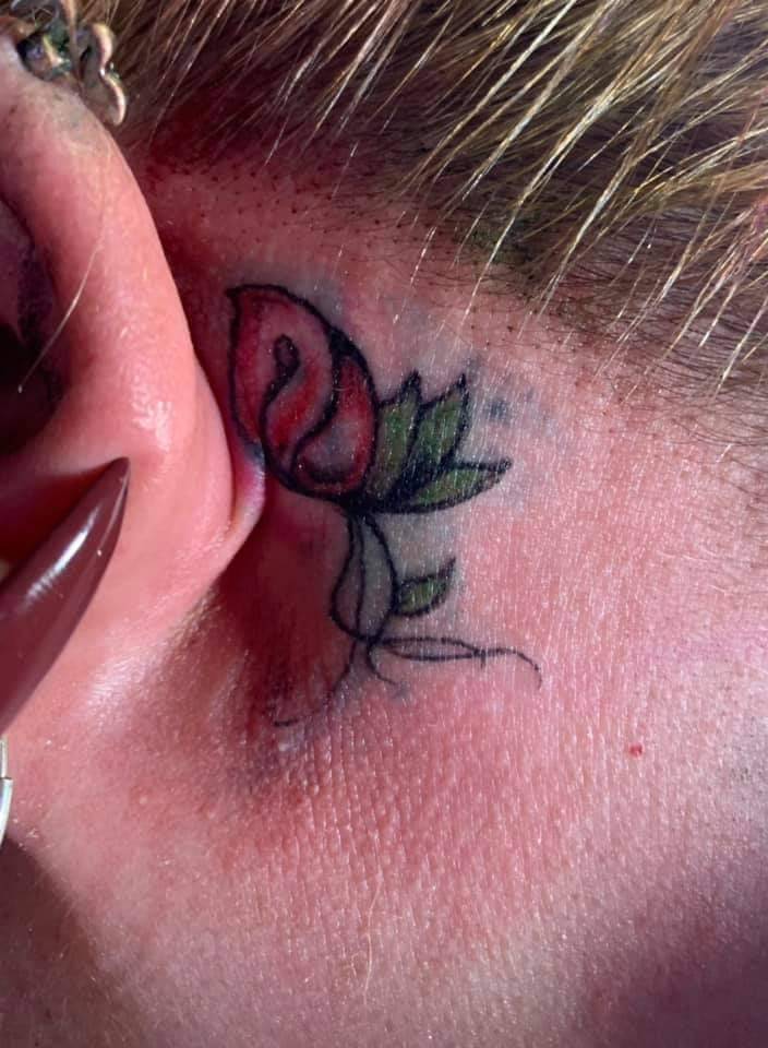 Behind ear tattoos cover up  Cover tattoo Behind ear tattoos Behind ear  tattoo