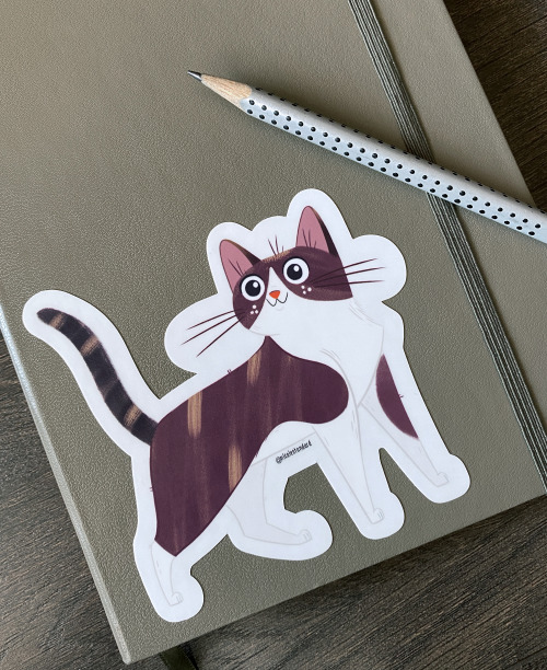 Good news! Are you a fan of cats? Could you use more cat stickers in your life? This cat sticker is 