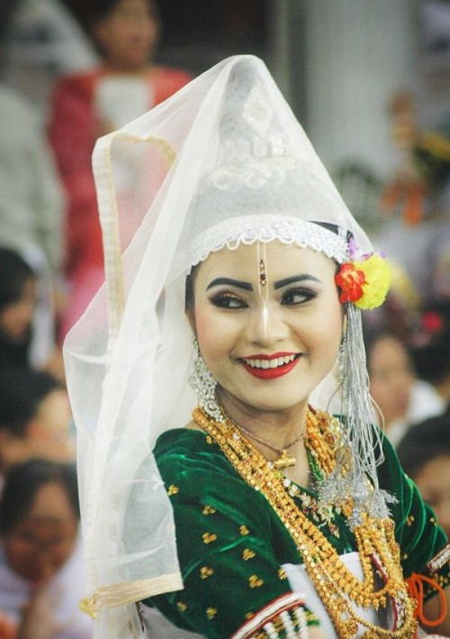 Meitei Rasa lila dancer, Manipur