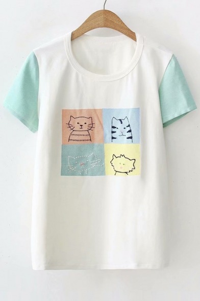 bigbig8899: Fresh Style Printed T-Shirts  Rabbit&Carrot - Rabbit  Letter Fish - Letter Cat  Cartoon Face - Cats  Cat Face - Black Cat  Yey Yasss - Letter Fish Girls are born to be lovable, click them!! 