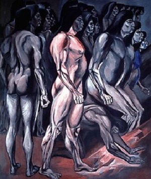 artist-orozco: Panel 1. Migration - The Epic of American Civilization, 1934, José Clemente Or