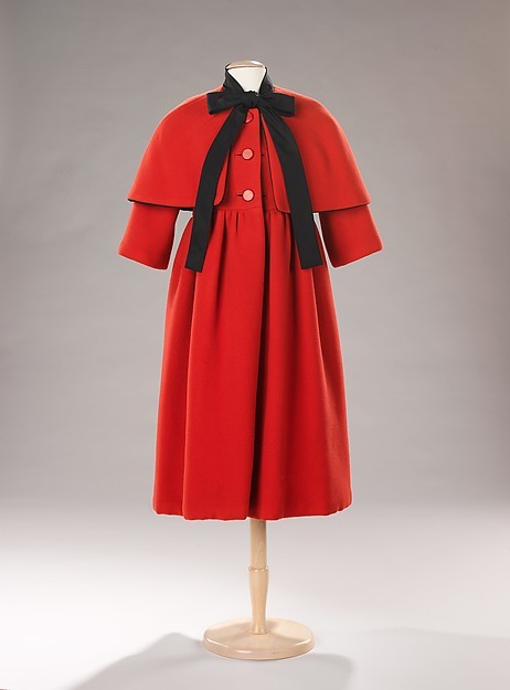 It is not actually aggressive- Cristobal Balenciaga, Coat (wool &amp; silk), Spring/Summer 1958.