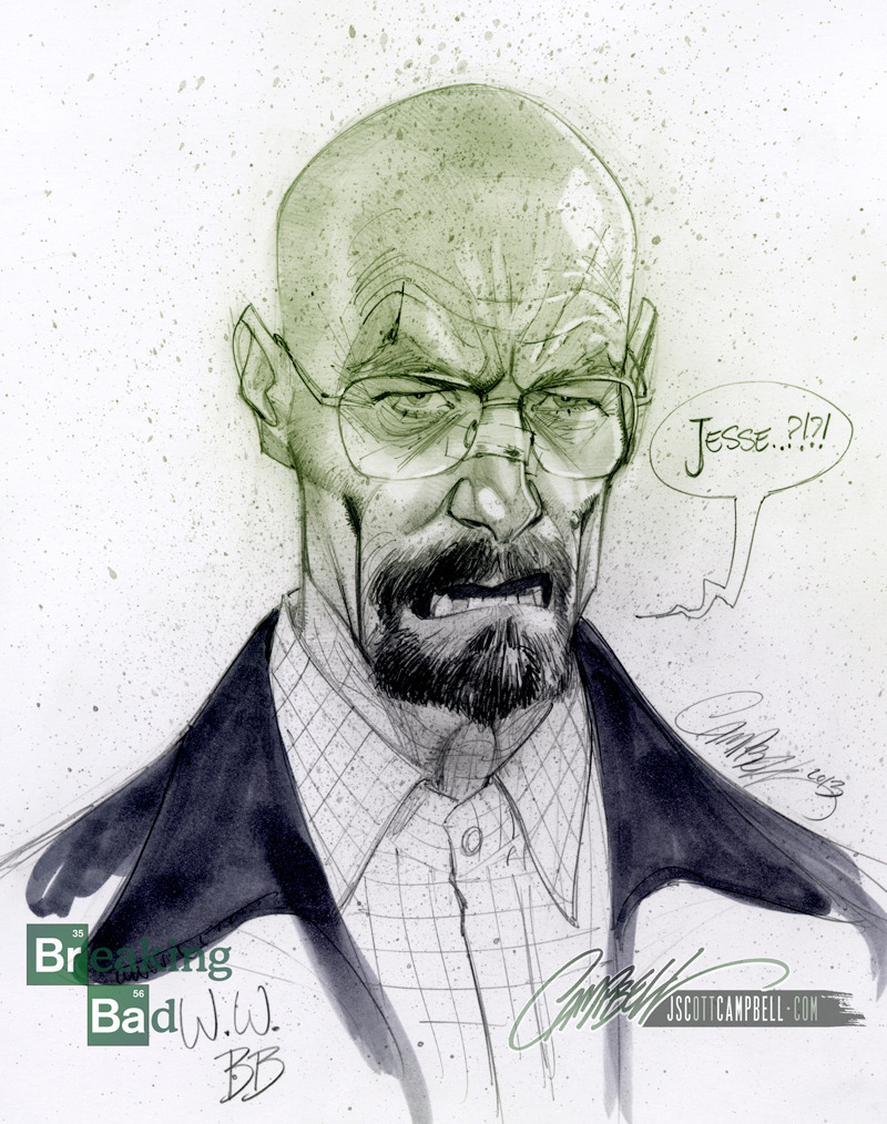 heisenbergchronicles:  Breaking Bad illustrations by comic book artist J. Scott