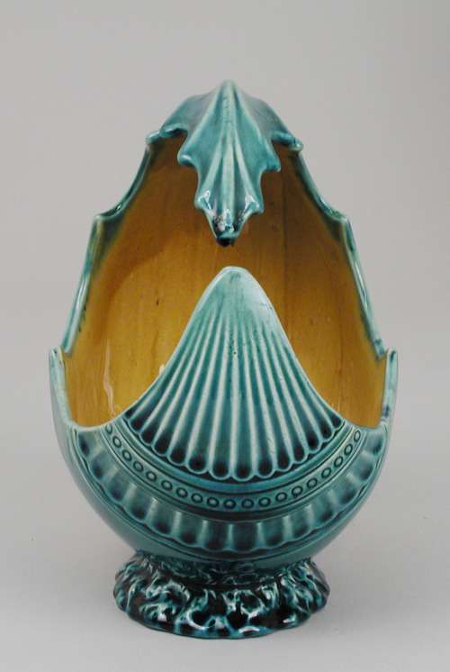 heaveninawildflower:Wave bowl (circa 1880). Attributed to Christopher Dresser (Scottish).Made by the