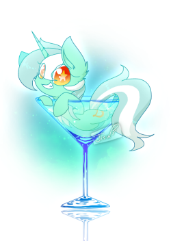 the-pony-allure:Lyra in a Glass by jisuppe