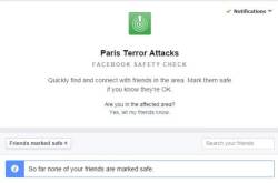 leebarguss:  Facebook is allowing people in Paris to let their friends know they are safe. You can access the page here.  