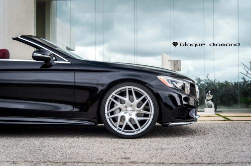 2016 Mercedes-Benz S550 fitted with 20 inch BD3’s in Silver with Machined face bla
