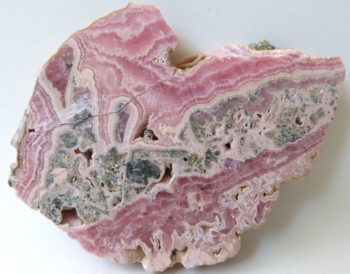 Rhodochrosite (Manganese Carbonate) from Capillitas mine, Catamarca, Argentina.