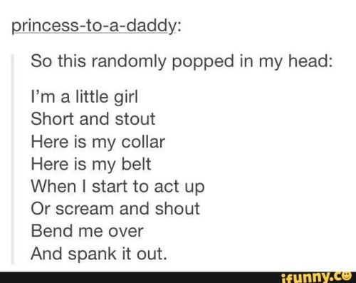 the-littlest-girl: Hehehe! A littles version of a nursery rhyme