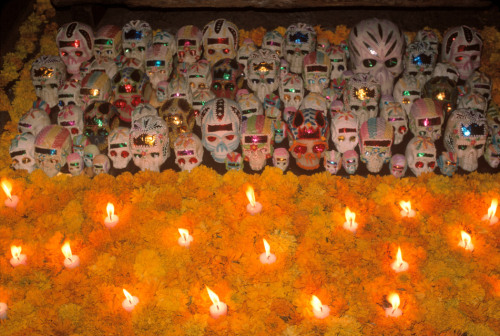 5centsapound:  Dia de los Muertos—Day of the Dead, —is a holiday that spans November 1 and 2nd. Don’t confuse Dia de los Muertos with Halloween. With roots in indigenous Aztec rituals, Dia de los Muertos starts on the first of November (corresponding