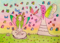 oceanvixen:  ☾.butterfly fae-sisters.☽~ { by oceanvixen }