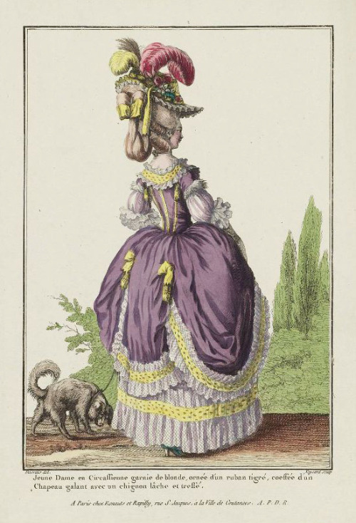 Young Lady in a &ldquo;Robe a la Circassienne&rdquo;, from &lsquo;Gallerie des Modes et 