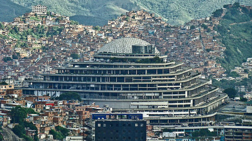 El Helicoide in Caracas, VenezuelaThe 1960s building, with its over 100,000 square meters of space c